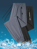 Ice Silk New Pants for Men's Summer Sports Quick Dry Casual