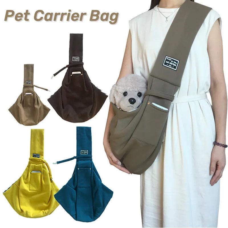 Pet Dog Carrier Bag: Stylish Outdoor Travel Sling for Cats & Puppies  ourlum.com   