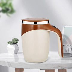 Revolutionary Rechargeable Coffee Blender: Portable Stainless Steel Stirring Mug