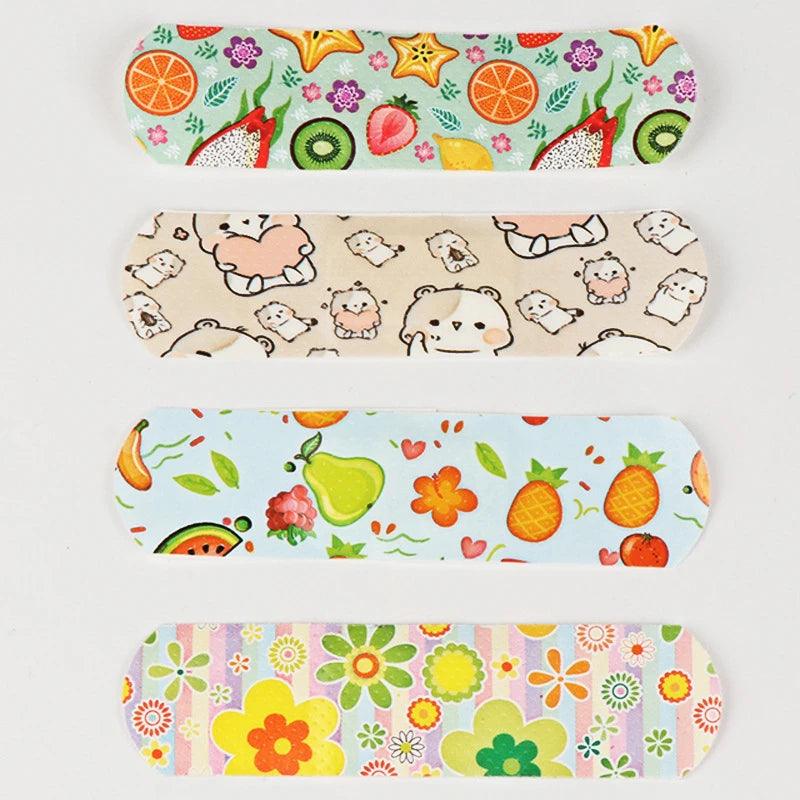 Kids Waterproof Cartoon Band Aid Stickers - 100pcs Cute Animal Pattern Hemostasis Adhesive Bandages  ourlum.com   