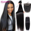 Premium Brazilian Remy Hair Bundle Set with Frontal Extensions