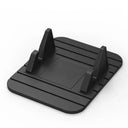 Silicone Car Phone GPS Holder Mat: Secure Dashboard Stand  ourlum.com Black  