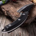 Handcrafted 6-Inch Boning Knife with Wooden Handle Cover