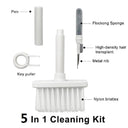 5 in 1 Keyboard Cleaning Brush Kit Keycap Puller Earbuds Cleaner for Airpods Pro 1 2 3 Bluetooth Earphones Case Cleaning Tools  OurLum.com White  