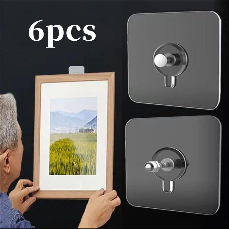 PVC Seamless Wall Hook: Versatile Adhesive Hanger for Bathroom-Kitchen  ourlum.com   