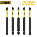 DEWALT 89mm PH2 Hex Screwdriver Bit Set for Wood and Masonry