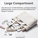 Canvas Laptop Tote Bag: Stylish and Shockproof Carry-All