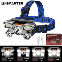 LED Headlamp for Outdoor Activities: Rechargeable Light for Fishing, Camping, Hunting :Hands-Free Lighting

"Versatile LED Headlamp: Powerful Illumination for Outdoor Adventures"