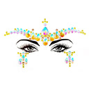 3D Sexy Face Tattoo Stickers Temporary Tattoos Glitter Fake Tattoo Rhinestones Masquerade for Women Party Face Jewels Tattoo  ourlum.com NO.2  