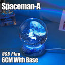 USB LED night light, Galaxy Crystal Ball lamp, 3D planet moon lamp, home decoration  ourlum.com Spaceman-A  