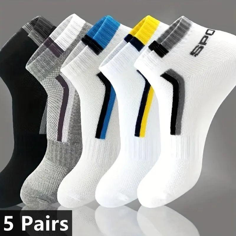 Classic Striped Men's Athletic Socks - Pack of 5  Our Lum   