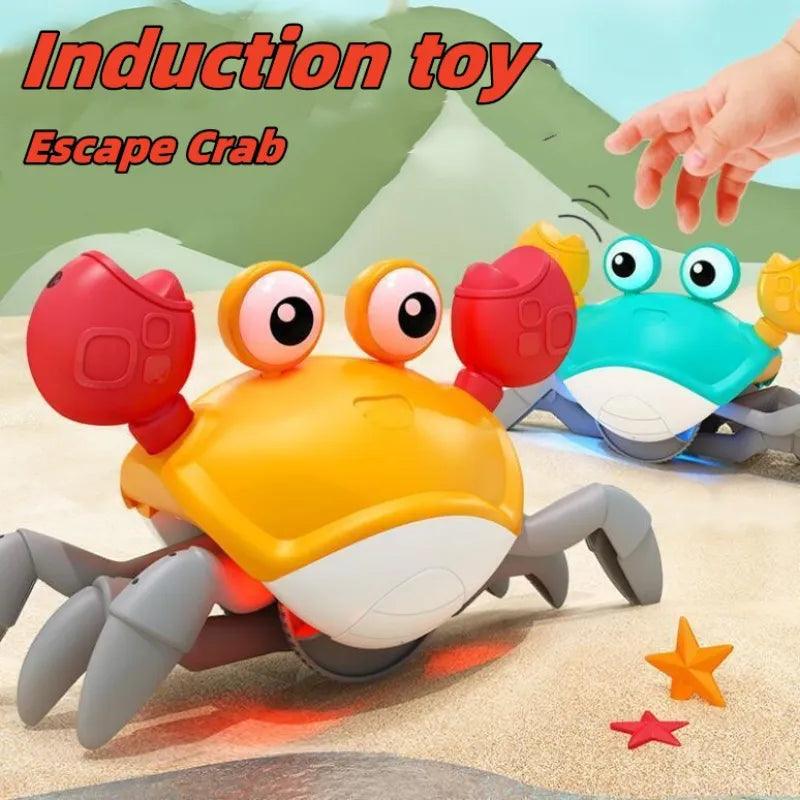 Crawling Escape Crab: Interactive Electric Luminous Music Toy  ourlum.com   