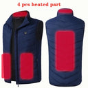 New 17 Heated Vest Jacket Fashion for Men Women Winter