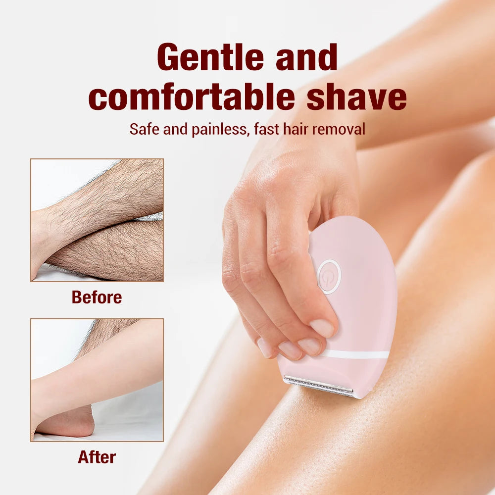 Portable Electric Body Shaver Rechargeable Hair Removal Appliances Lady Epilator for Women Full Body Lady Shaver Body Bikini