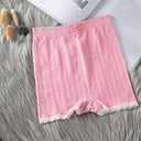 Lace Seamless Safety Shorts: Breathable Anti-bacterial Lingerie Upgrade  ourlum.com Pink 40-70KG 