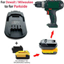 Universal Battery Adapter for Parkside Tools Compatible with Makita Dewalt Milwaukee Bosch