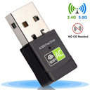 High-Speed Dual Band USB WiFi Adapter for PC Streaming Gaming