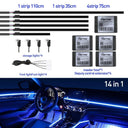 Streamer Car Ambient Lights Customizable RGB LED Symphony