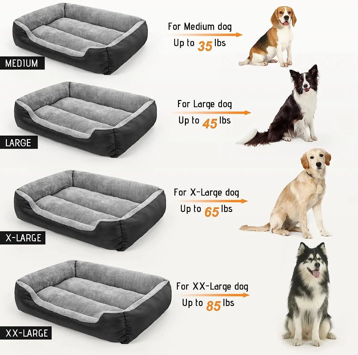 ATUBAN Large Washable Dog Bed: Comfortable Mattress for Pets  ourlum.com   