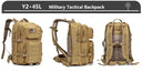 Tactical Backpack 3 Day Assault Pack Molle 38/45L Waterproof