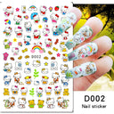 Adorable Cartoon Hello Kitty Nail Sticker Set for Nail Art