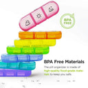 7 Days Pill Medicine Box Weekly Tablet Holder Storage Organizer Container Case Pill Box Splitters Pill Case Organizer  ourlum.com   