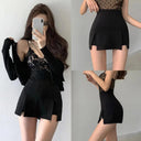 Elegant High Waist A-Line Skirt Chic Summer Fashion Statement