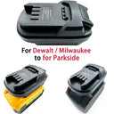 Universal Battery Adapter for Parkside Tools Compatible with Makita Dewalt Milwaukee Bosch