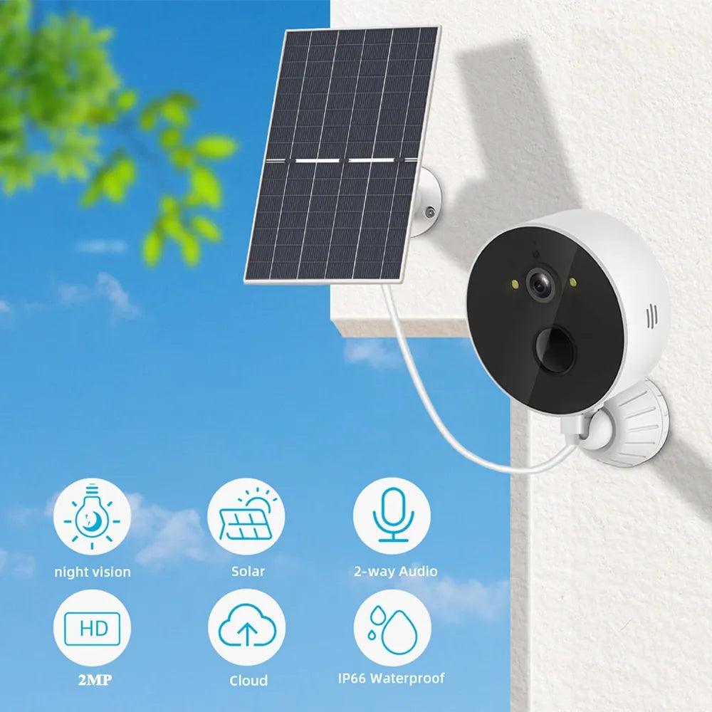 2MP Solar Wifi Camera: Advanced Property Security Surveillance  ourlum.com   