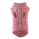 Cozy Knitted Dog Sweaters: Stay Stylish & Warm All Day Long  ourlum.com Dark Pink S 