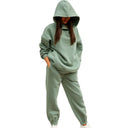 Women Two Piece Sets Tracksuit Hooded Sweatshirt Set Outfit