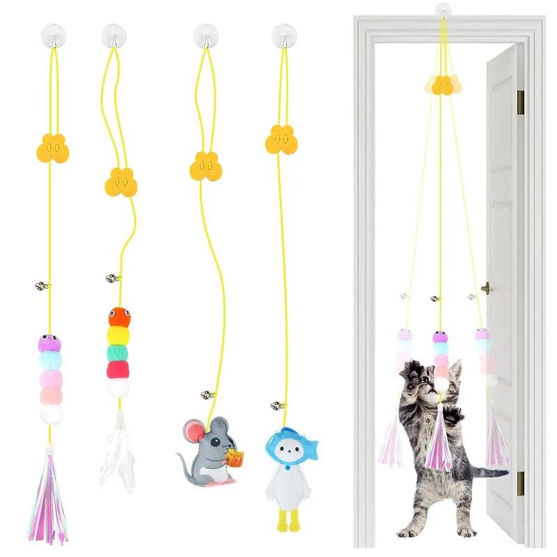 Cat Swing Toy: Interactive Hanging Teaser Rope for Healthy Playtime  ourlum.com   