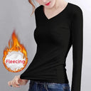 Stay Cozy & Chic Velvet Slim Fit Thermal Top O Neck