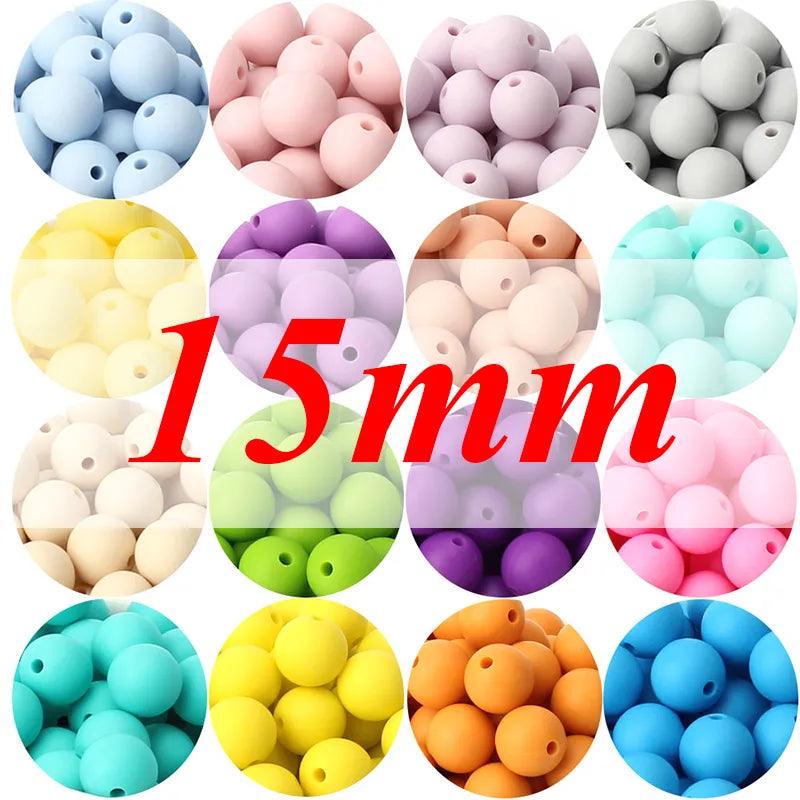 Baby Round Silicone Beads: Safe, Multi-functional, Teething Relief  ourlum.com   