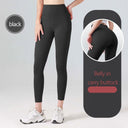 Sculpted Ribbed Yoga Leggings Fashionable High Waist Pants