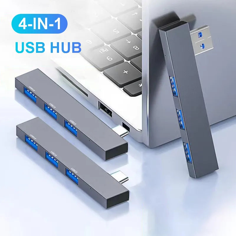 USB C Hub 4-in-1 Multiport Adapter for Xiaomi Lenovo Macbook Pro Computer  ourlum.com   