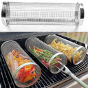 Portable Stainless Steel BBQ Grill Basket for Camping