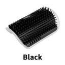 Cat Self Groomer with Catnip Soft Cats Massage Comb Brush  ourlum.com Black  