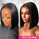 Gabrielle Short Bob Lace Front Human Hair Wig 13x4 Frontal