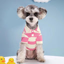 Dog Polo Shirt: Stylish Summer Clothing for Small Large Dogs & Cats  ourlum.com Pink XS 