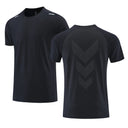 Quick Dry Men Running T-shirt Fitness Sports Top Gym Training Shirt Breathable Jogging Casual Sportswear