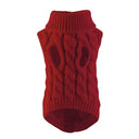 Cozy Knitted Dog Sweaters: Stay Stylish & Warm All Day Long  ourlum.com Wine Red S 