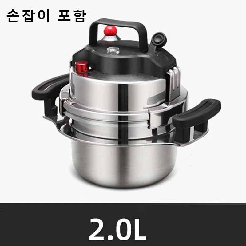 Portable Stainless Steel Pressure Cooker for Quick Outdoor & Home Cooking - 1.6L/2L Capacity