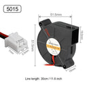 DC Cooling Fan Blower for 3D Printers: High Performance Cooling Solution  ourlum.com 50x50x15 Turbo Fan 24V 