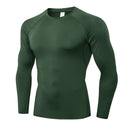 Men's Compression Shirts Longs Sleeve Workout Gym T-Shirt Running Tops Cool Dry Sports Base Layer Athletic Undershirts