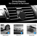 Magnetic Car Vent Phone Holder for GPS Navigation & Calls  ourlum.com   