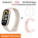 Mi Band 8: Smart Fitness Tracker with Advanced Health Monitoring  ourlum.com Gold N Pink Strap CHINA 