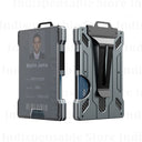 Carbon Fiber Metal Wallet Men Slim Aluminum ID Holder RFID