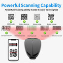 Compact Bluetooth 2D Barcode Scanner W7 Mini Wireless Reader