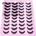 5-14Pairs Fluffy Lashes 10-25mm 3D Mink Lashes Long Thick Natural False Eyelashes Wholesale Lashes Vendors Makeup Mink Eyelashes  ourlum.com 20 pairs HD-A6  